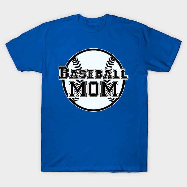 Baseball Mom T-Shirt by SilverFoxx Designs